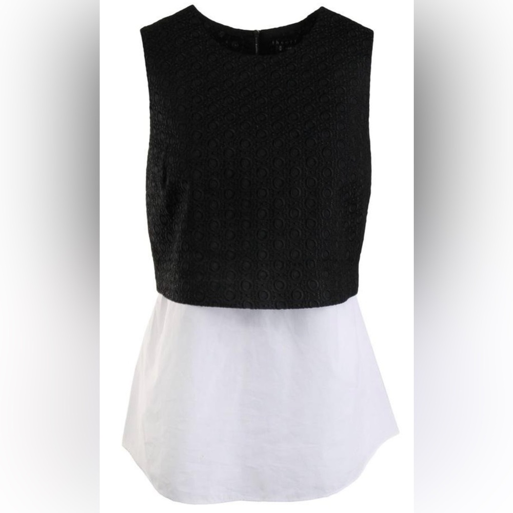 Theory Yuranda Eyelet Convertible Shell top - Size P (XS)